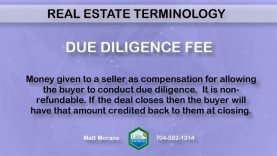 Due Diligence Fee